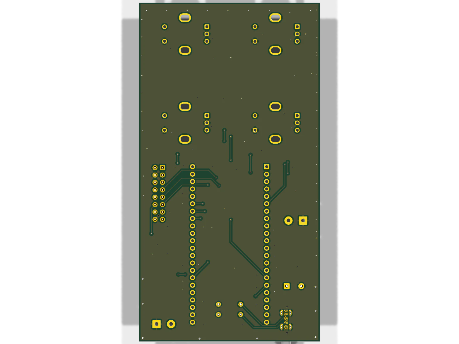 3D render of the Patternflow v3.0 board, back side